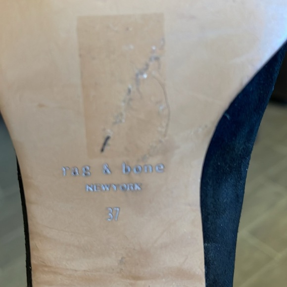 RAG and BONE suede ankle boots (floor models) no box Size EU37/US7 - Picture 6 of 7